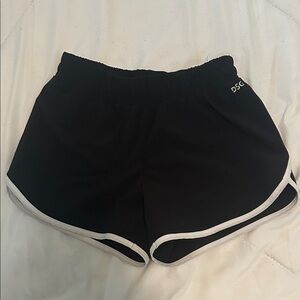 DSG Women's Black Athletic Shorts with White Trim